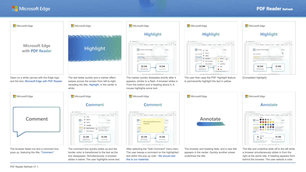 PDF Reader Storyboard