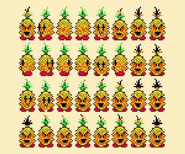 Pineapple Bomb Spritesheet